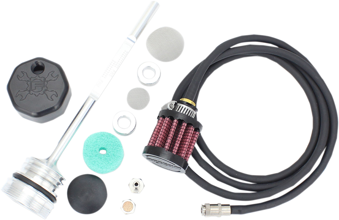 FEULING PARTS Vented Dipstick - Black - M8 Touring/Trike