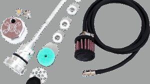 FEULING PARTS Vented Dipstick - Polished - M8 Softail