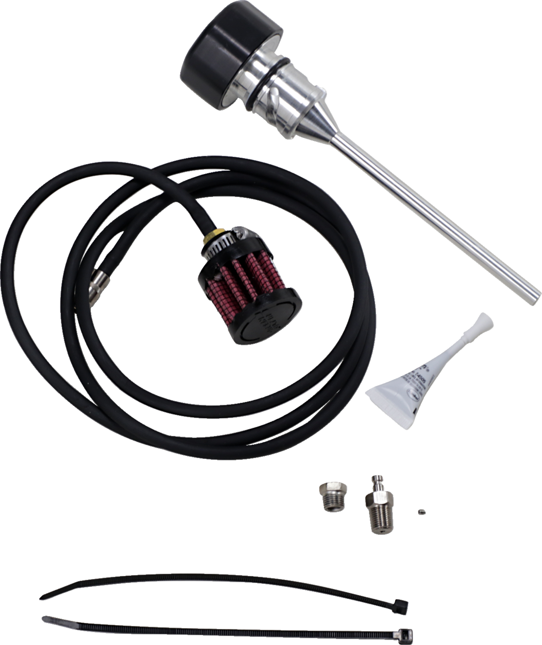 FEULING PARTS Vented Dipstick - Black - M8 Softail