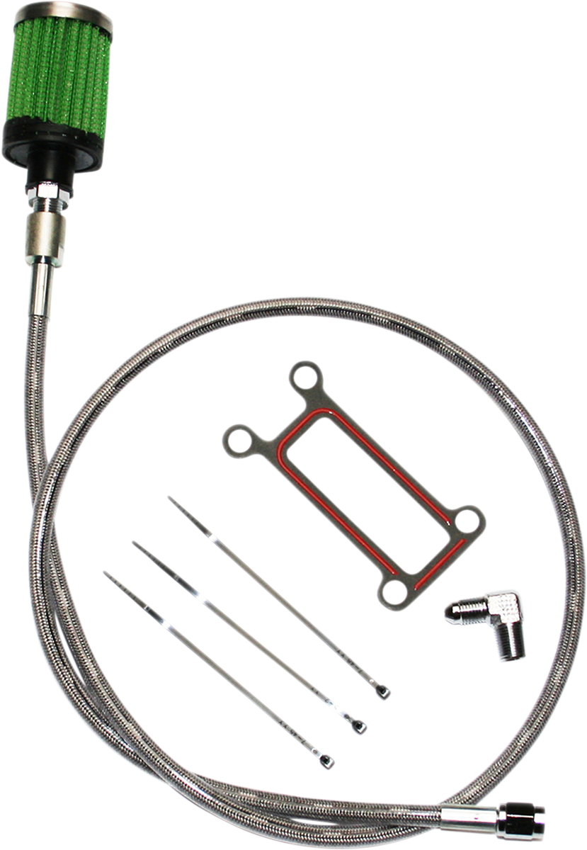 FEULING PARTS Oil Tank Breather Kit - Stainless - 99'-01' Touring