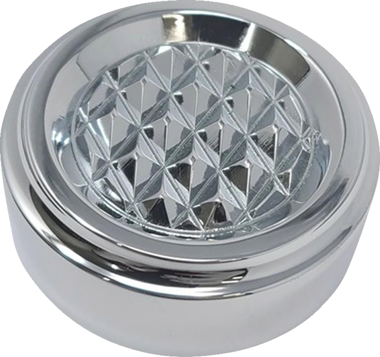 COVINGTONS Dipstick Cover - Diamondback - Chrome - Dyna/Touring/Trike