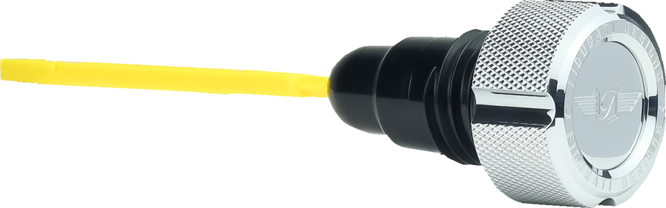 FIGURATI DESIGNS Oil Dipstick - Knurled - Polished - '07-'16 Touring/Trike