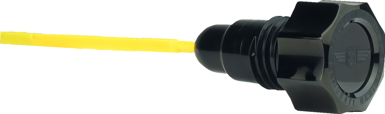 FIGURATI DESIGNS Oil Dipstick - Smooth - Black - '07-'16 Touring/Trike