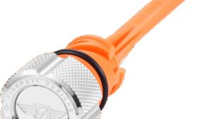 FIGURATI DESIGNS Magnetic Oil Dipstick - Knurled - Silver - M8 Softail