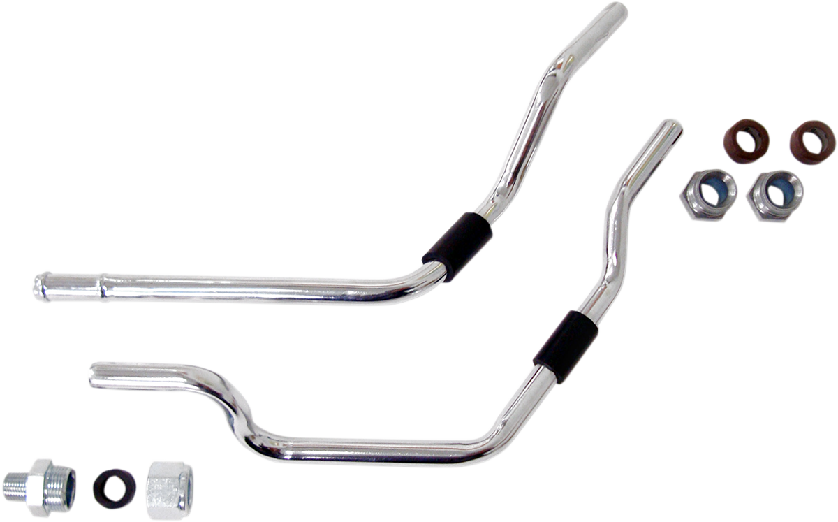 DRAG SPECIALTIES Oil Filter Line Kit - Chrome - Touring