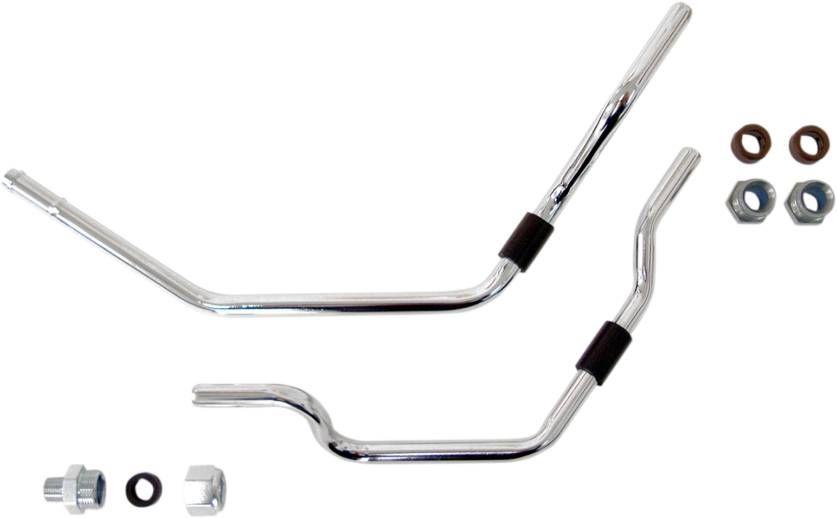 DRAG SPECIALTIES Oil Filter Line Kit - Chrome - Softail