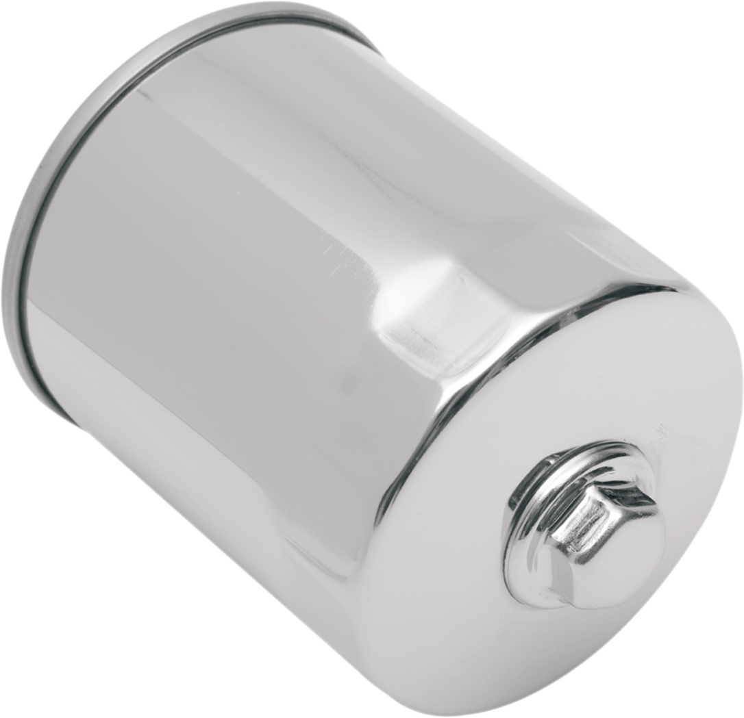 DRAG SPECIALTIES Magnetic Ring Oil Filter with Nut - Chrome - 3-1/4"