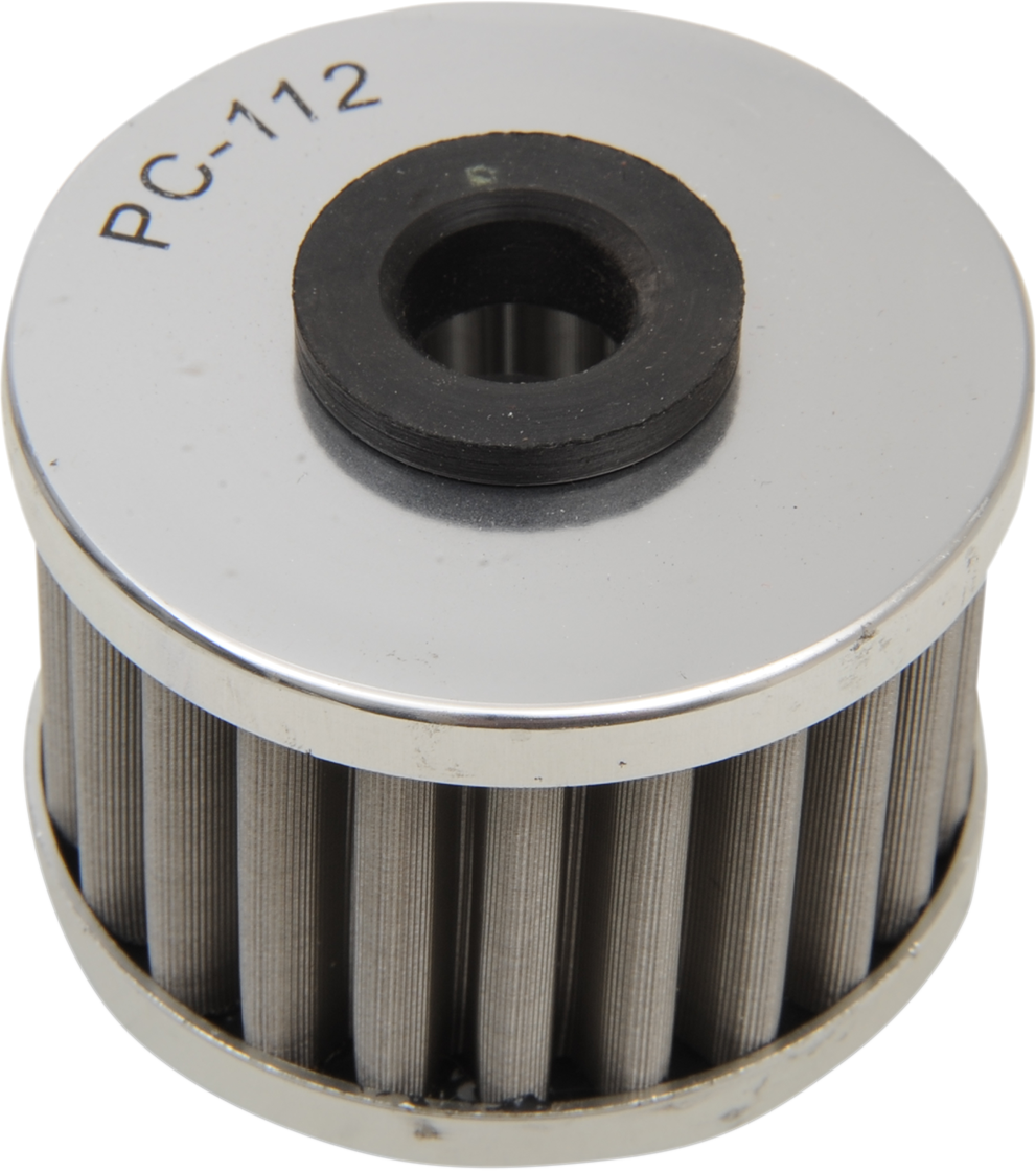 PC RACING Flo® Stainless Steel Oil Filter - Honda/Kawasaki/Polaris
