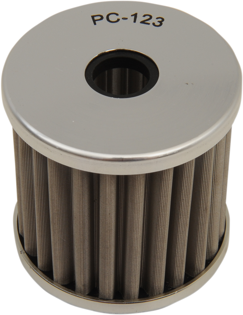 PC RACING Flo® Stainless Steel Oil Filter - Kawasaki