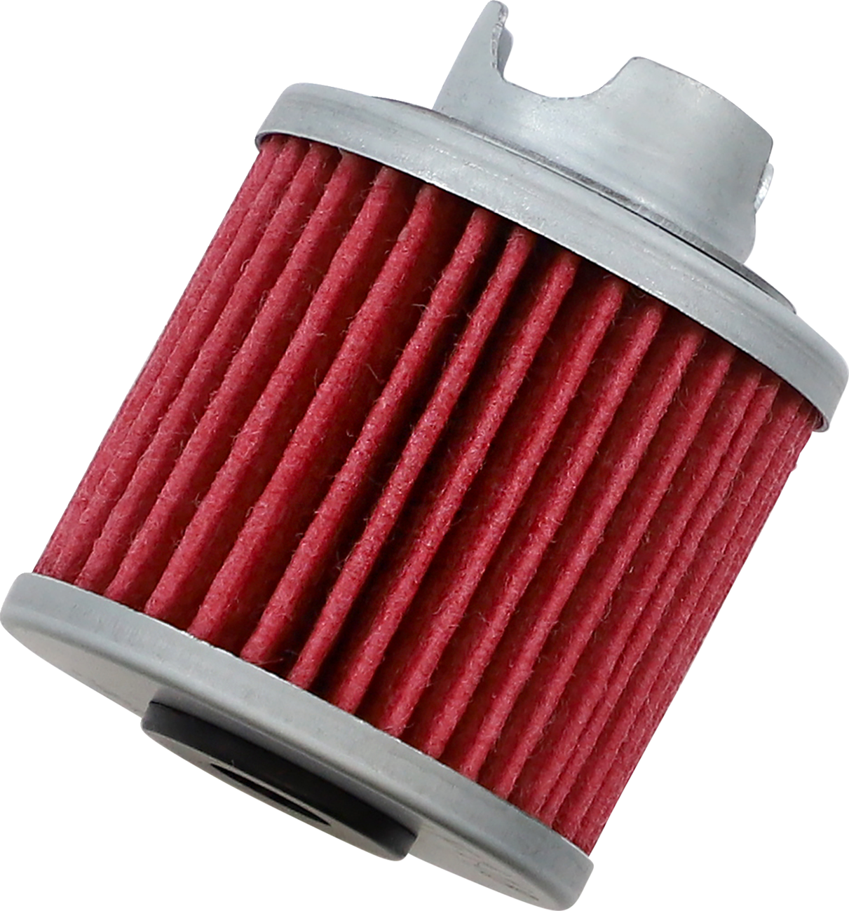 PC RACING OIL FILTER BK W/POL FINS