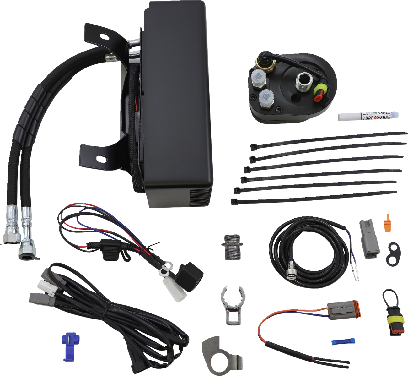 ULTRACOOL Oil Cooler Kit - Flat Black - Touring