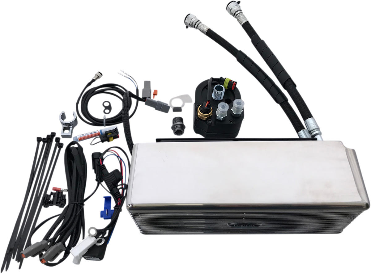 ULTRACOOL Oil Cooler Kit - Chrome - Dyna
