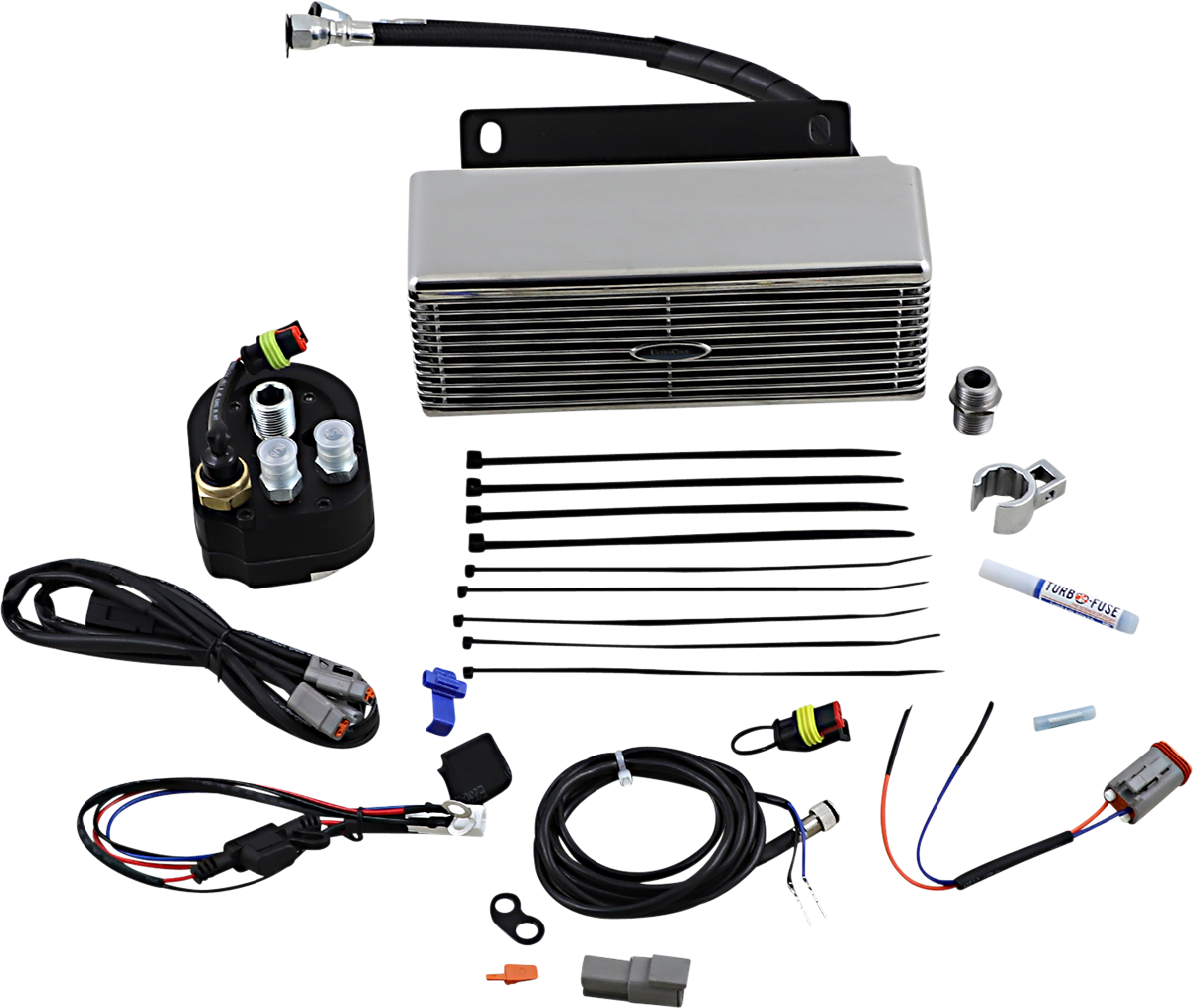 ULTRACOOL Below Regulator Mount Oil Cooler - Stainless Steel - Touring/Trike