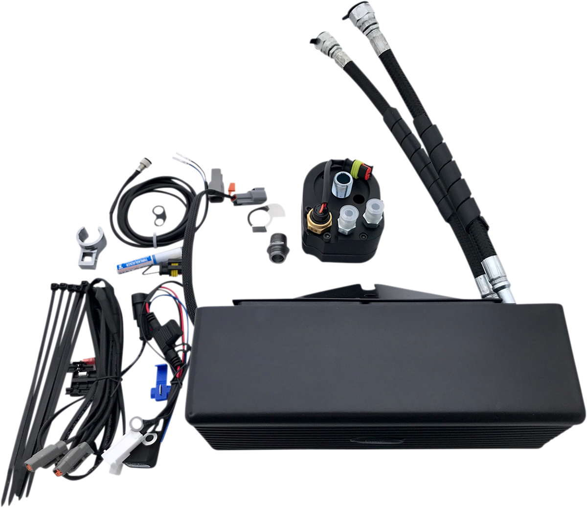 ULTRACOOL Oil Cooler Kit - Flat Black - Dyna