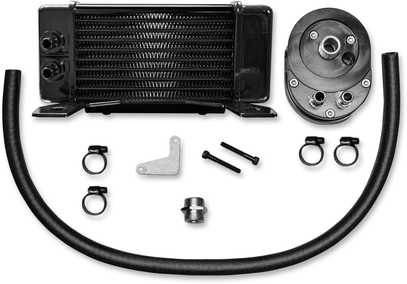 JAGG OIL COOLERS Oil Cooler Kit - Low Mount - Touring