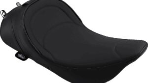 DRAG SPECIALTIES SEATS Solo Seat - Mild Stitched - Driver Backrest - FLH '97-'07