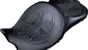 DANNY GRAY Longhaul 2Up Seat - Air - w/ Driver Backrest Capability - Drag Stitch w/ Gray Thread - FL '08-'23