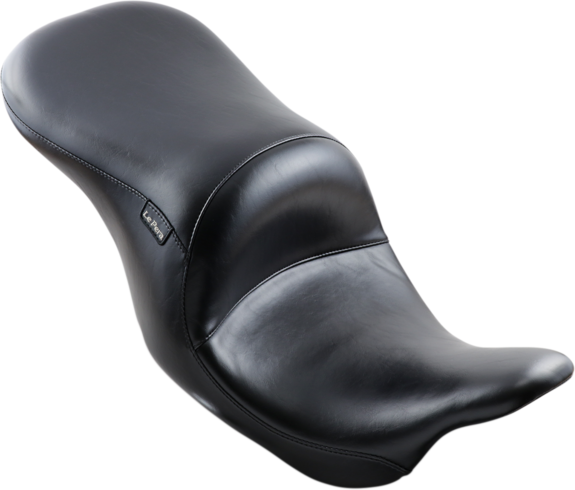 LE PERA Maverick Seat - Up-Front - Without Backrest - Smooth - Black - FL '08-'23