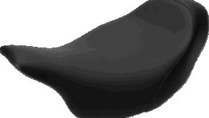 SADDLEMEN S3 Super Slammed Seat - Solo - Black - '08-'24 FLH/FLT