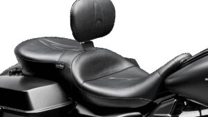 LE PERA RT66 Seat - With Backrest - Stitched - Black - FL '08-'23