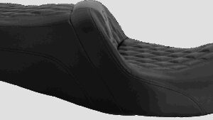 SADDLEMEN Roadsofa™ Seat - Full Lattice Stitch - without Backrest - FLT/FLH '08-'24