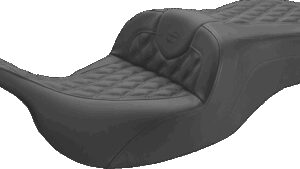 SADDLEMEN Roadsofa™ Seat - Full Lattice Stitch - without Backrest - FLT/FLH '97-'07