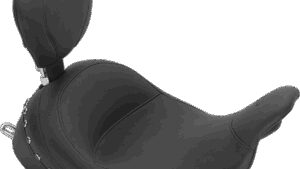 MUSTANG Lowdown Vintage Seat - Driver Backrest - Chrome Studded