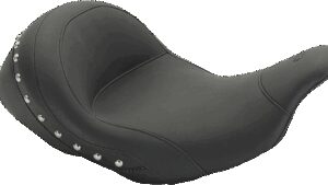 MUSTANG Lowdown Vintage Seat - No Driver Backrest - Chrome Studded