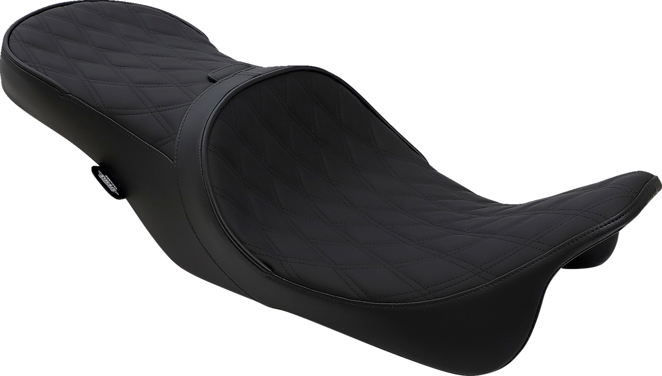 DRAG SPECIALTIES SEATS Low Touring Seat - Double Diamond - Driver's Backrest - FL '08-'23