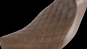 SADDLEMEN Renegade Solo Seat - Lattice Stitched - Brown - FL '08-'24