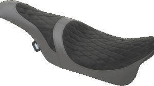 DRAG SPECIALTIES SEATS Caballero Seat - Faux Suede - Diamond Stitch - FL '08-'23