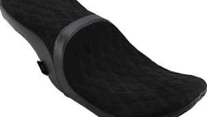 DRAG SPECIALTIES SEATS Low Touring Seat - Diamond - Yaffe Tanks - FL '08-'23