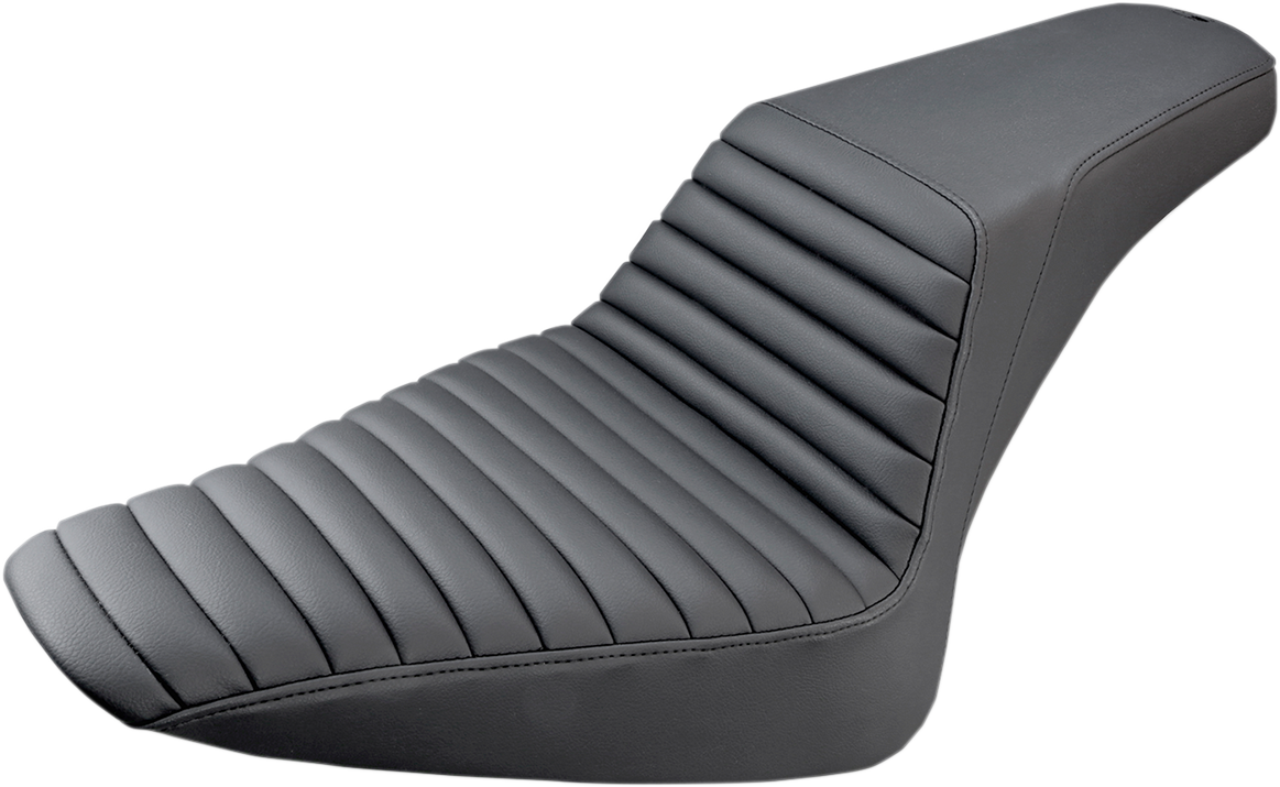 SADDLEMEN Step-Up Seat - Front Tuck-n-Roll - Black - FLS