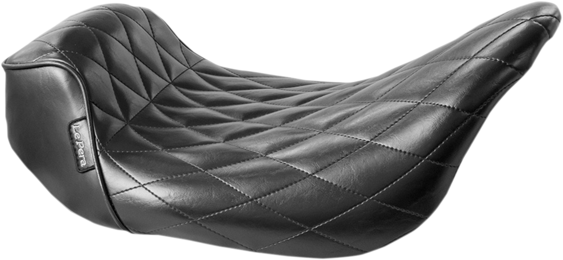LE PERA Sprocket Solo Seat - Diamond - Black - FL '08-'23