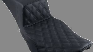 SADDLEMEN Step-Up Seat - Front Lattice Stitch - Black