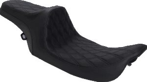 DRAG SPECIALTIES SEATS Predator III Seat - Double Diamond - Black Stitched - FLHR/FLHX '99-'07