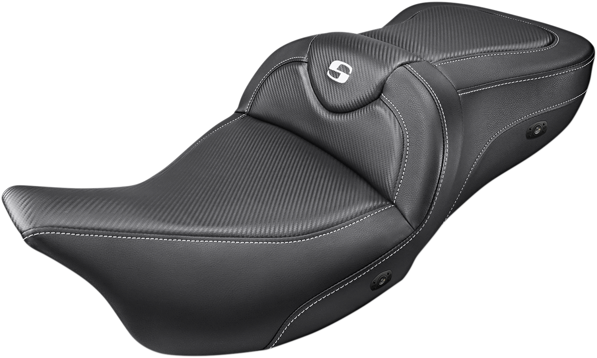 SADDLEMEN Heated Roadsofa™ Seat - Carbon Fiber - without Backrest -FL '08-'24