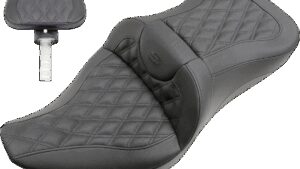 SADDLEMEN Roadsofa™ Seat - Full Lattice Stitch - with Backrest - FL '08-'24