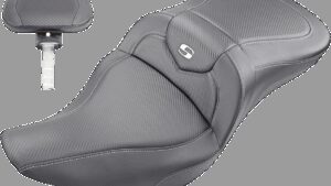 SADDLEMEN Extended Reach Roadsofa™ Seat - Carbon Fiber - Backrest - FL '08-'24