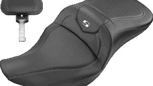 SADDLEMEN Roadsofa™ Seat - Carbon Fiber - with Backrest - FL '08-'24