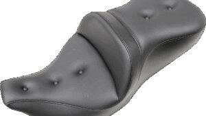 SADDLEMEN Roadsofa™ Seat - Pillow Top - without Backrest - Black - FLH/FLT '09-'24