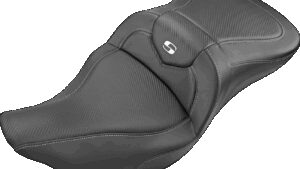 SADDLEMEN Roadsofa™ Seat - Carbon Fiber - without Backrest - Black - FL '09-'24