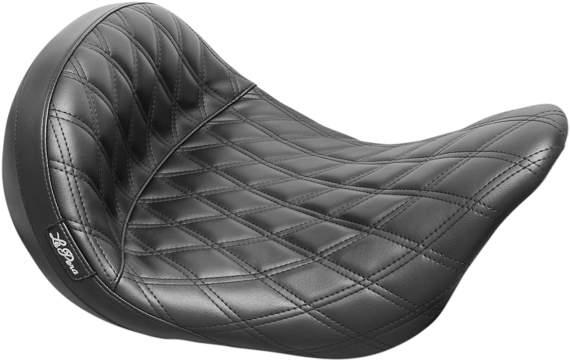 LE PERA Monterey Sport Solo Seat - Double Diamond - Black - FL '08-'22