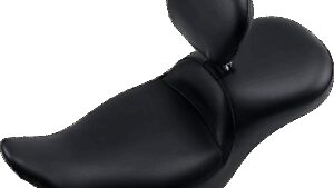 LE PERA Maverick Daddy Long Legs Seat - With Backrest - Black - Smooth - FL '08-'23