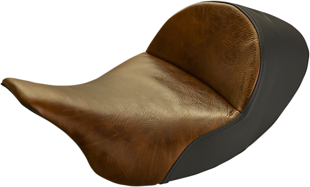 SADDLEMEN Seat - Lariat Solo - Low - Distressed Brown - FL '08-'24