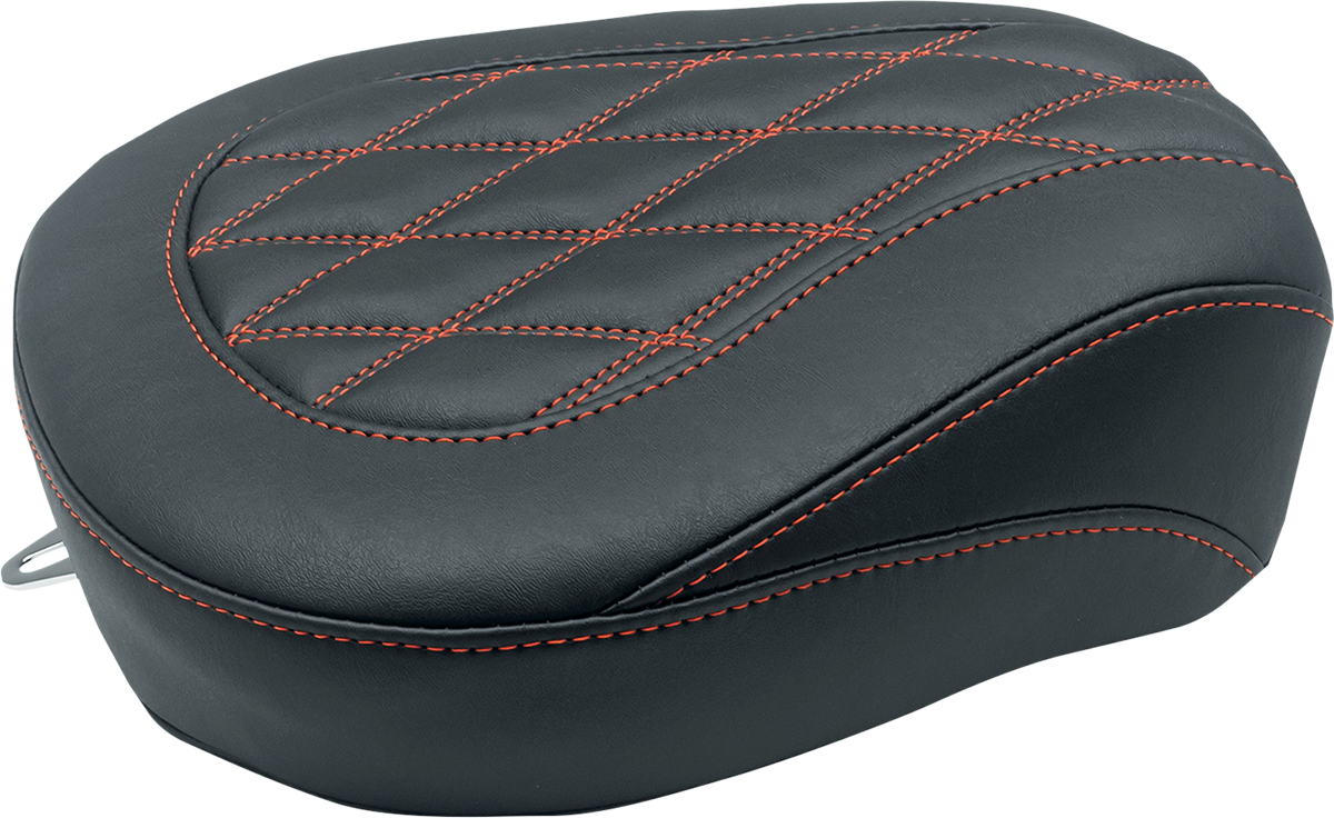 MUSTANG Wide Tripper™ Passenger Seat - Black w/ American Beauty Red Stitching