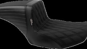 LE PERA Kickflip Seat - Double Diamond Stitch w/ Gripp Tape - FLH/FLT '23-'24