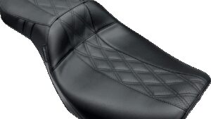 LE PERA Outcast Daddy Long Legs Seat - 2Up - w/o Backrest - GT2 Inlay - FLH/FLT '23-'24