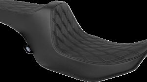 DRAG SPECIALTIES SEATS Predator III Seat - Double Diamond - Black - FLT/FLH '23-'24