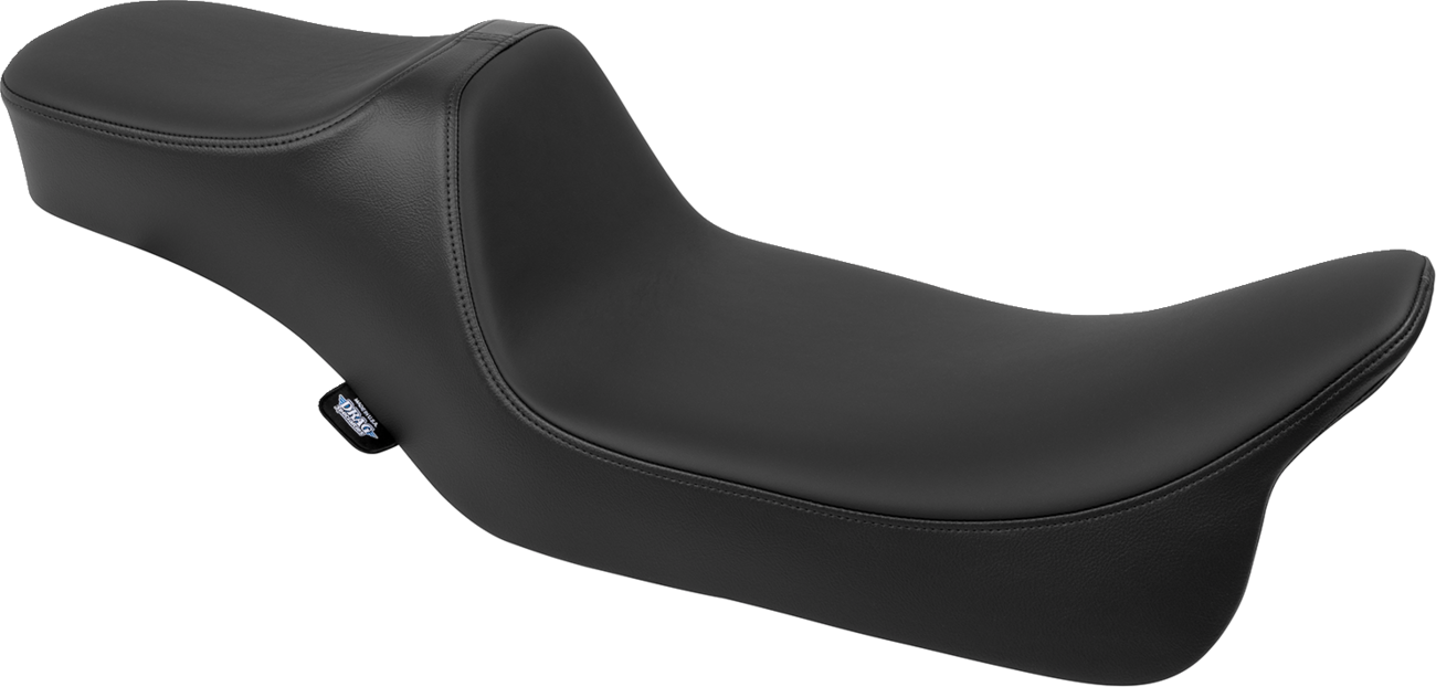 DRAG SPECIALTIES SEATS Predator III Seat - Extended Reach - Smooth - Black Solar Leather - FLH/FLT '08-'24